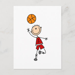 Cartão Postal Camisetas e Presentes para Jogador de Basquete Men