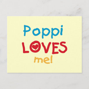 Cartão Postal Camisetas e Presentes Poppi Loves Me