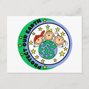 Cartão Postal Camisetas e Presentes Proteja Nossa Terra