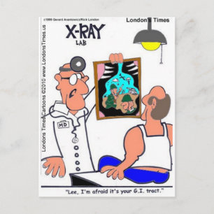 Cartão Postal CAMISETAS Gastrointestinais Engraçadas pelo Trato