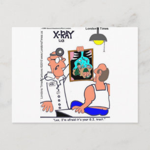 Cartão Postal CAMISETAS Gastrointestinais Engraçadas pelo Trato