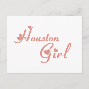 Cartão Postal Camisetas Houston Girl
