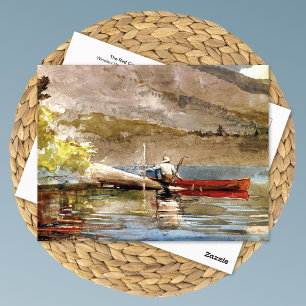 Cartão Postal Camisola Vermelha Pescada Winslow Homer