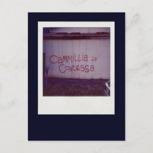 Cartão Postal Cammillia la Contessa grafite em Southbank