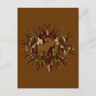 Cartão Postal Camo de Quebra-Mães Camuflagem de Camuflagem