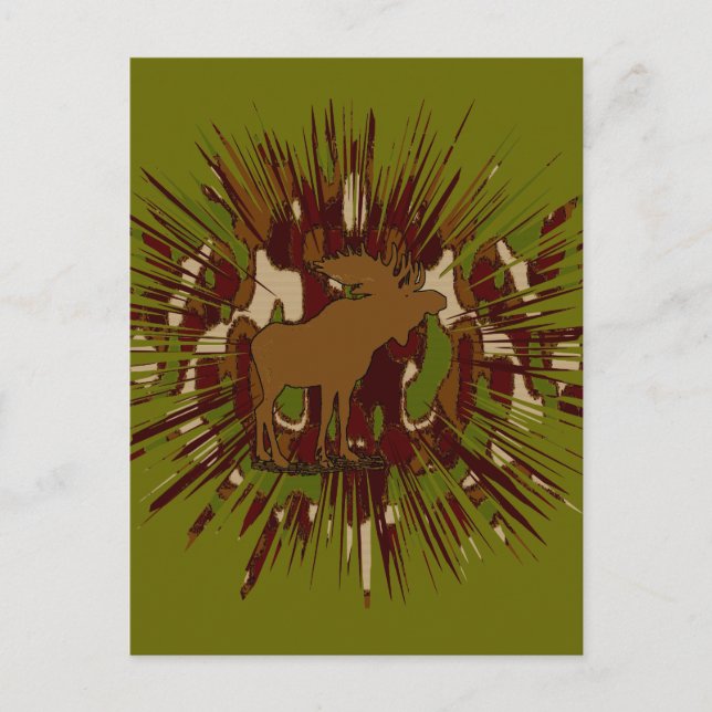 Cartão Postal Camo de Quebra-Mães Camuflagem de Camuflagem (Frente)