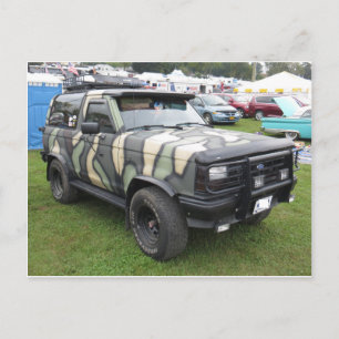 Cartão Postal Camo Truck
