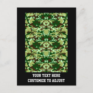 Cartão Postal Camo verde