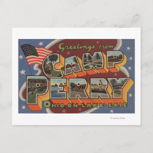 Cartão Postal Camp Perry, Ohio - Lago Erie