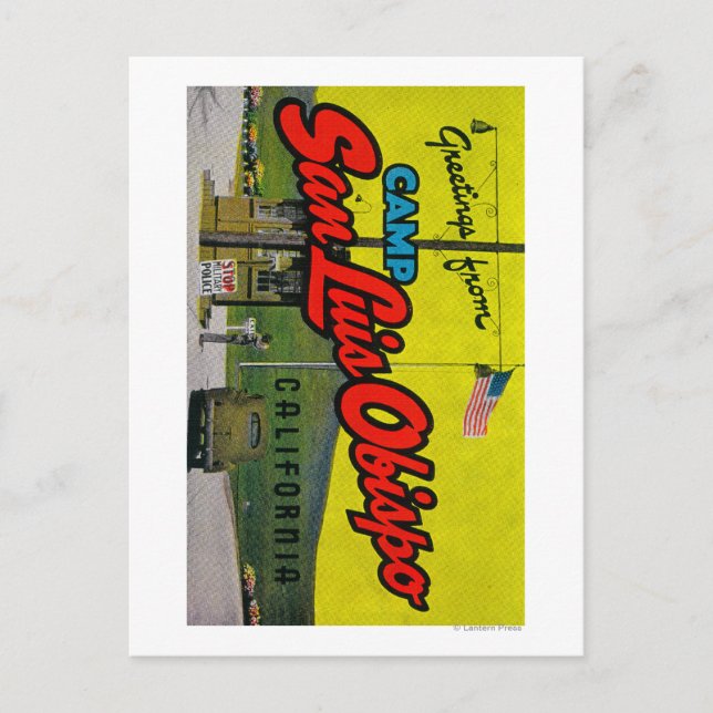 Cartão Postal Camp San Luis Obispo, Califórnia (Frente)