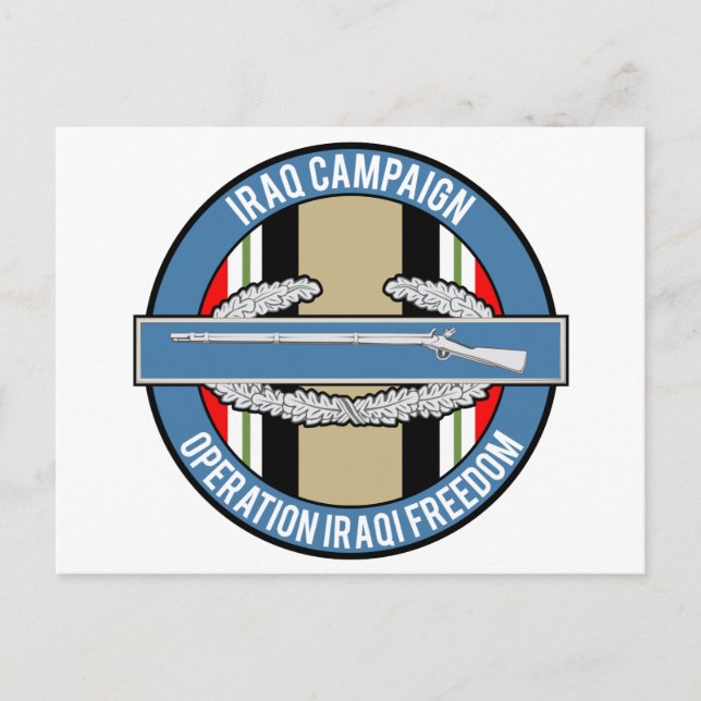 Cartão Postal Campanha do Iraque CIB (Frente)