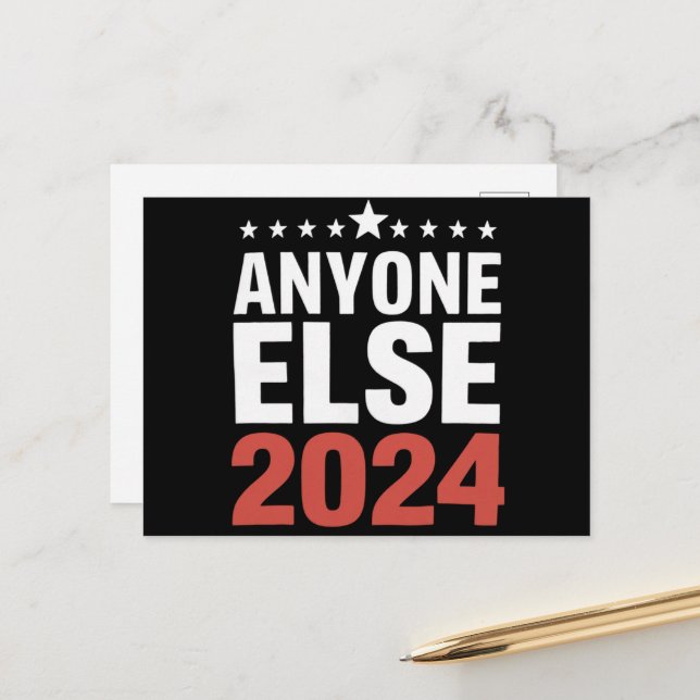 Cartão Postal Campanha Eleitoral 2024 Engraçado Político (Frente/Verso In Situ)