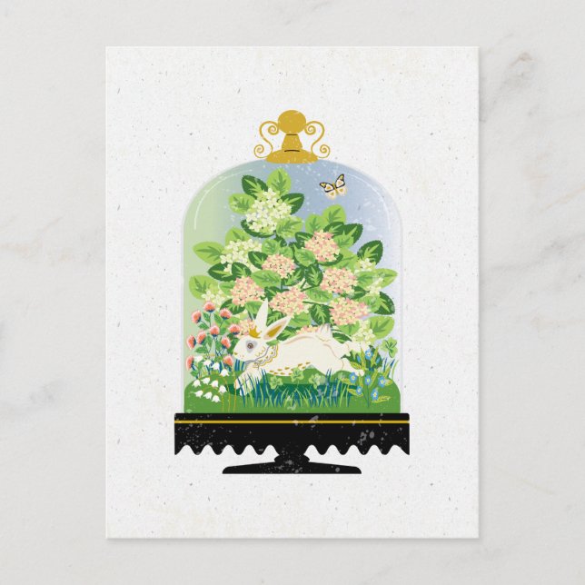 Cartão Postal Campânula de Coelho Botânico 2 (Frente)