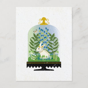Cartão Postal Campânula de Coelho Botânico 3