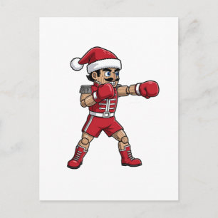Cartão Postal Campeão de Boxe do Quebra-Nozes Feriado Esportes d