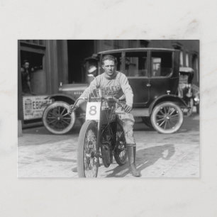 Cartão Postal Campeão Piloto de Motocicleta, 1922