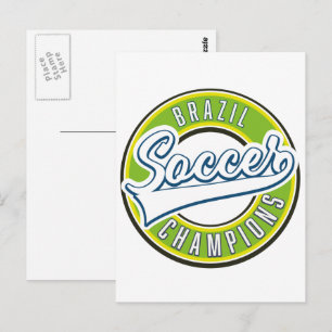 Cartão Postal Campeões de Futebol do Brasil
