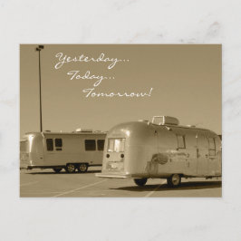 Cartão Postal Camper Antigo Viagem Retro