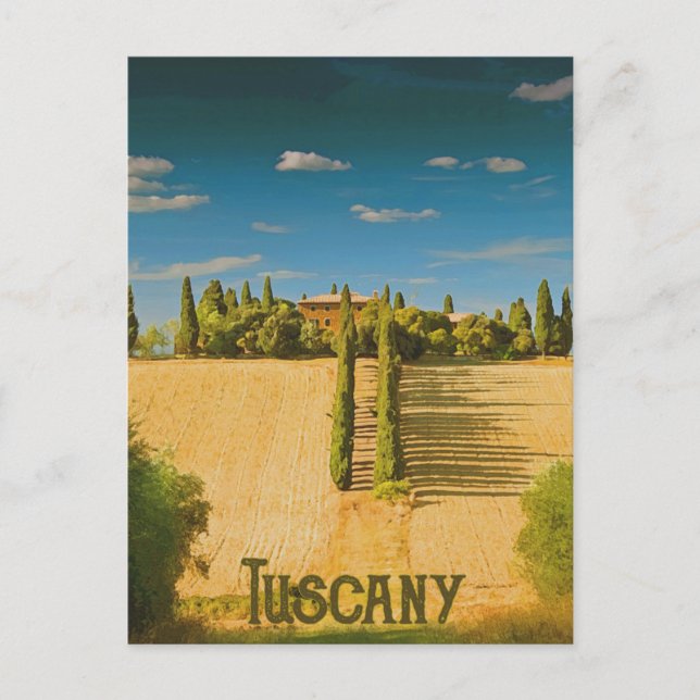 Cartão Postal Campestre da Toscana (Frente)