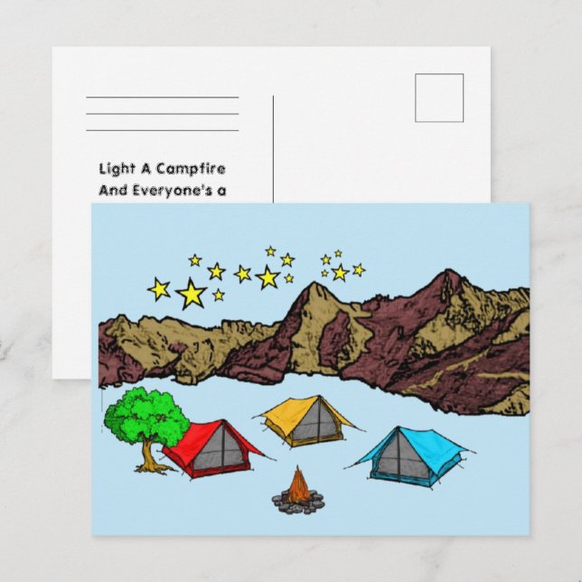 Cartão Postal Camping (Frente/Verso)