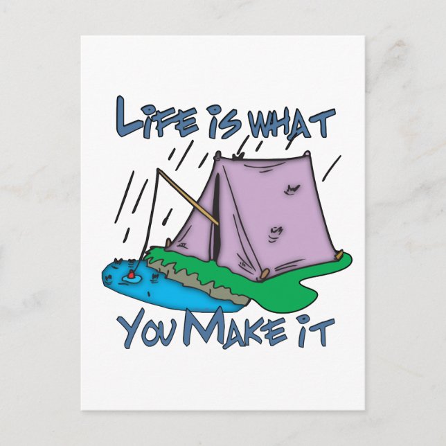 Cartão Postal Camping Life (Frente)