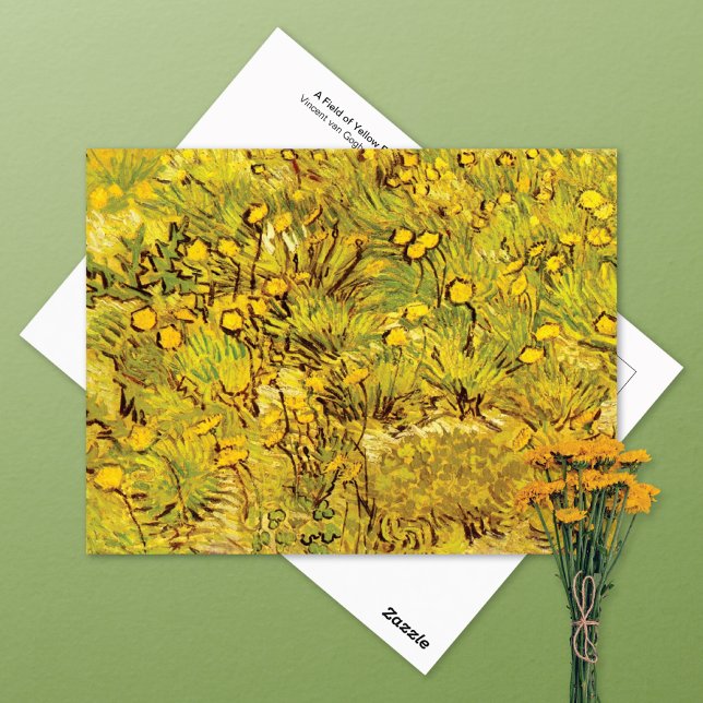 Cartão Postal Campo das Flores Amarelas Vincent van Gogh (Criador carregado)
