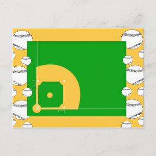Cartão Postal Campo de Baseball