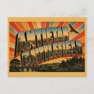 Cartão Postal Campo de Batalha de Antietam Maryland Córrego Coli