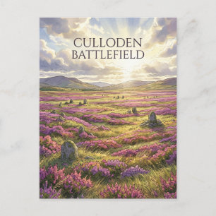 Cartão Postal Campo de Batalha de Culloden Escócia