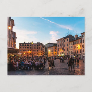 Cartão postal Campo de Fiori Roma Sunset
