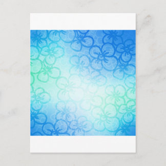 Cartão Postal Campo De Flor - Azul