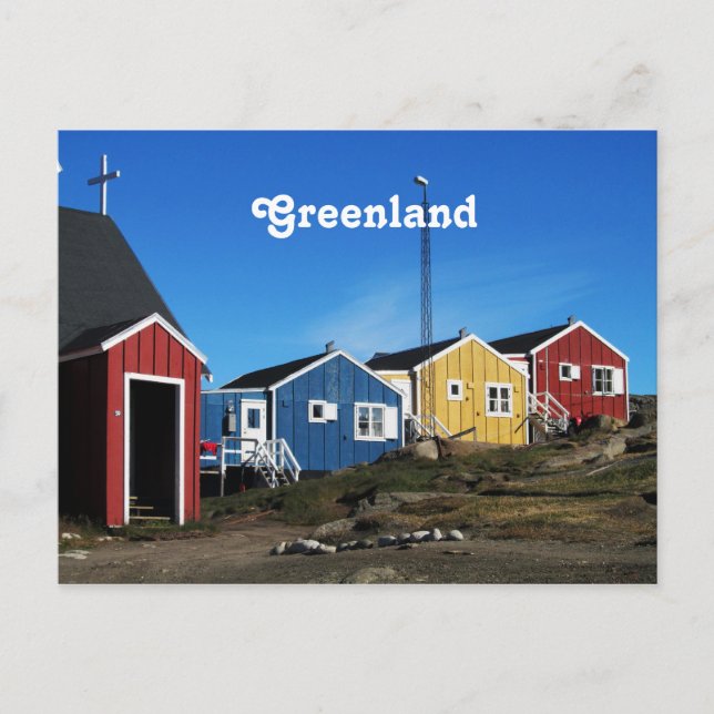 Cartão Postal Campo de Greenland (Frente)