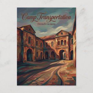 Cartão Postal Campo de Transporte da Guiana Francesa