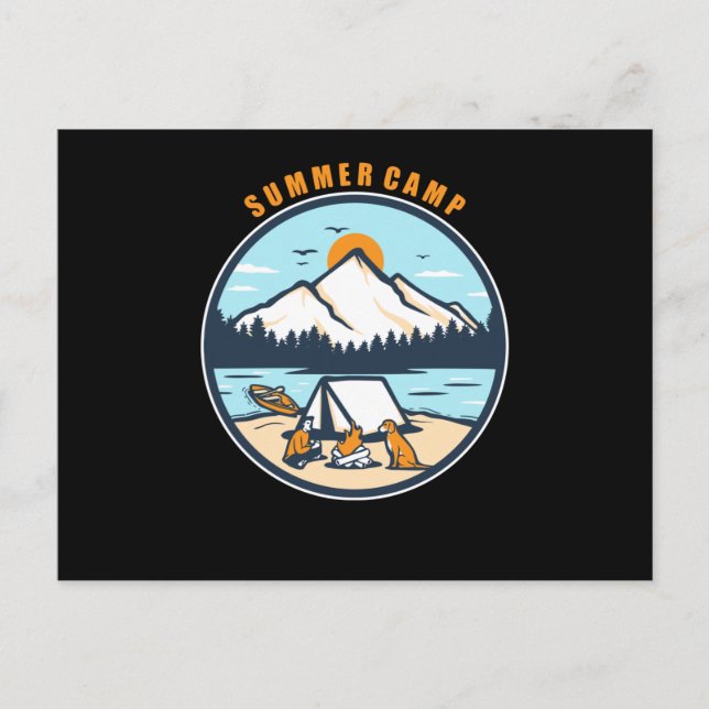 Cartão Postal Campo de Verão (Frente)