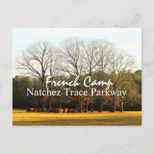 Cartão Postal Campo Francês - Cartaz do Parque Natchez Trace