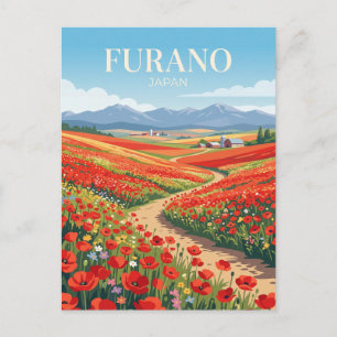 Cartão Postal Campos de Flores de Furano Japão