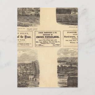 Cartão Postal Campos de petróleo, residência