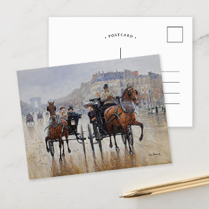 Cartão Postal Campos Elíseos   Jean Béraud