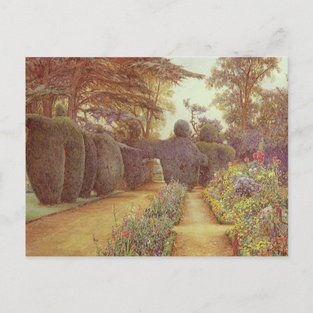 Cartão Postal Campsea Ashe, Suffolk, por Ernest Arthur Rowe (Frente)