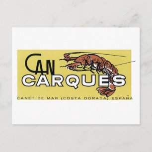 Cartão Postal Can Carques Canet de Mar Costa Dorada Espana