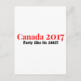 Cartão Postal Canadá 150 em 2017 Partido Como 1867