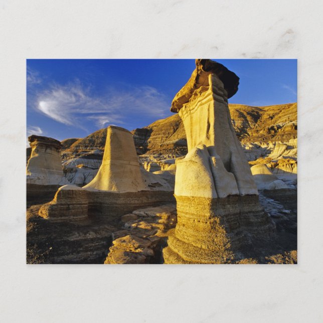 Cartão Postal Canadá, Alberta, Drumheller. Hoodoos. (Frente)