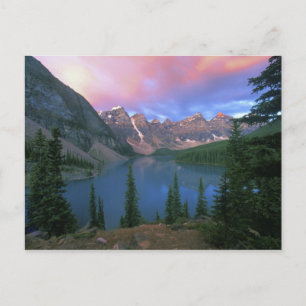 Cartão Postal Canadá, Alberta, Lago Moraine ao Amanhecer, Banff