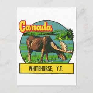 Cartão Postal Canadá Antigo Whitehorse Território Yukon