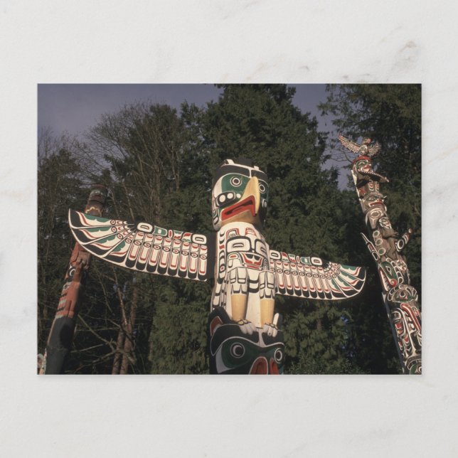 Cartão Postal Canadá, Colômbia Britânica, Vancouver. Nativo (Frente)