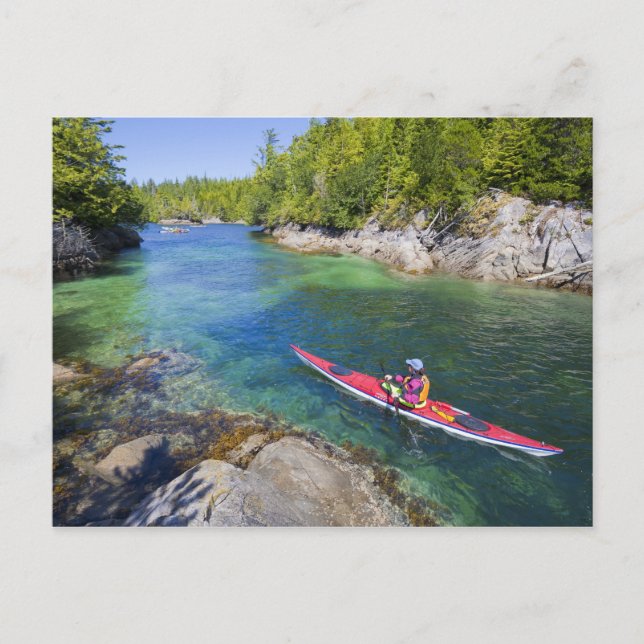 Cartão Postal Canadá, Colúmbia Britânica, Ilha de Vancouver. Mar (Frente)