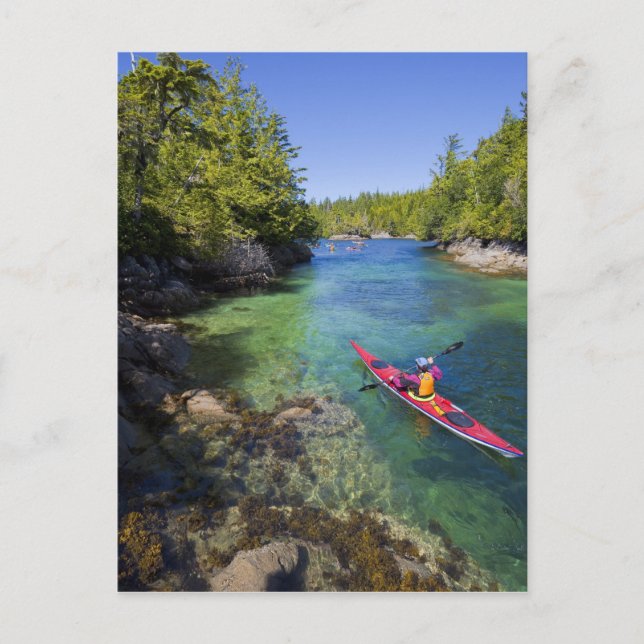 Cartão Postal Canadá, Colúmbia Britânica, Ilha de Vancouver. Mar (Frente)