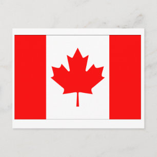 Cartão Postal Canada Flag