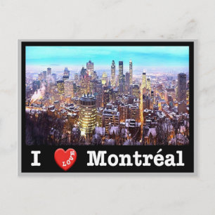 Cartão Postal Canadá - Montréal - I Love -