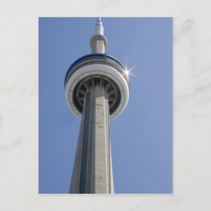 Cartão Postal Canada, Ontario, Toronto. Top of CN Tower with